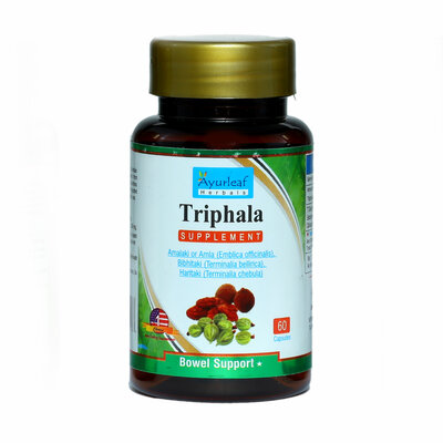 Ayurleaf Herbals Triphala Improves Digestion Herbal Supplement