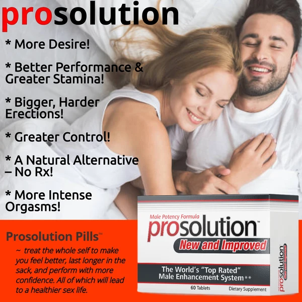 ProSolution Pills - Male Climax Enhancement Supplement | Increased Virility & Combat Early/Premature Release in Men