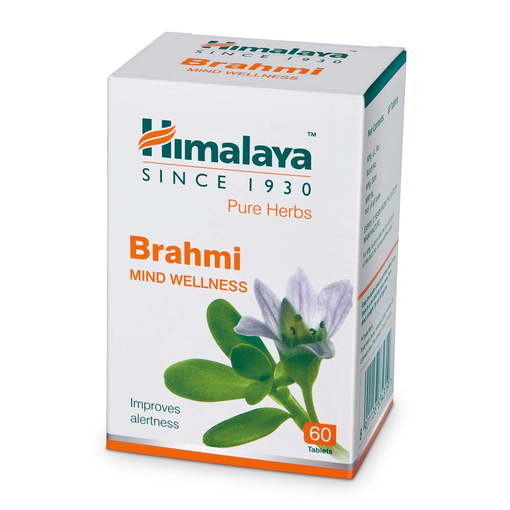 Himalaya Wellness Pure Herbs Brahmi Mind Wellness |Improves alertness (60 Tablet)