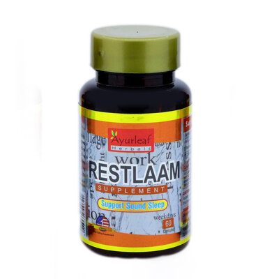 Ayurleaf Herbals  - Restlaam Herbal Supplement for Stress & Sleeping Disorder Care